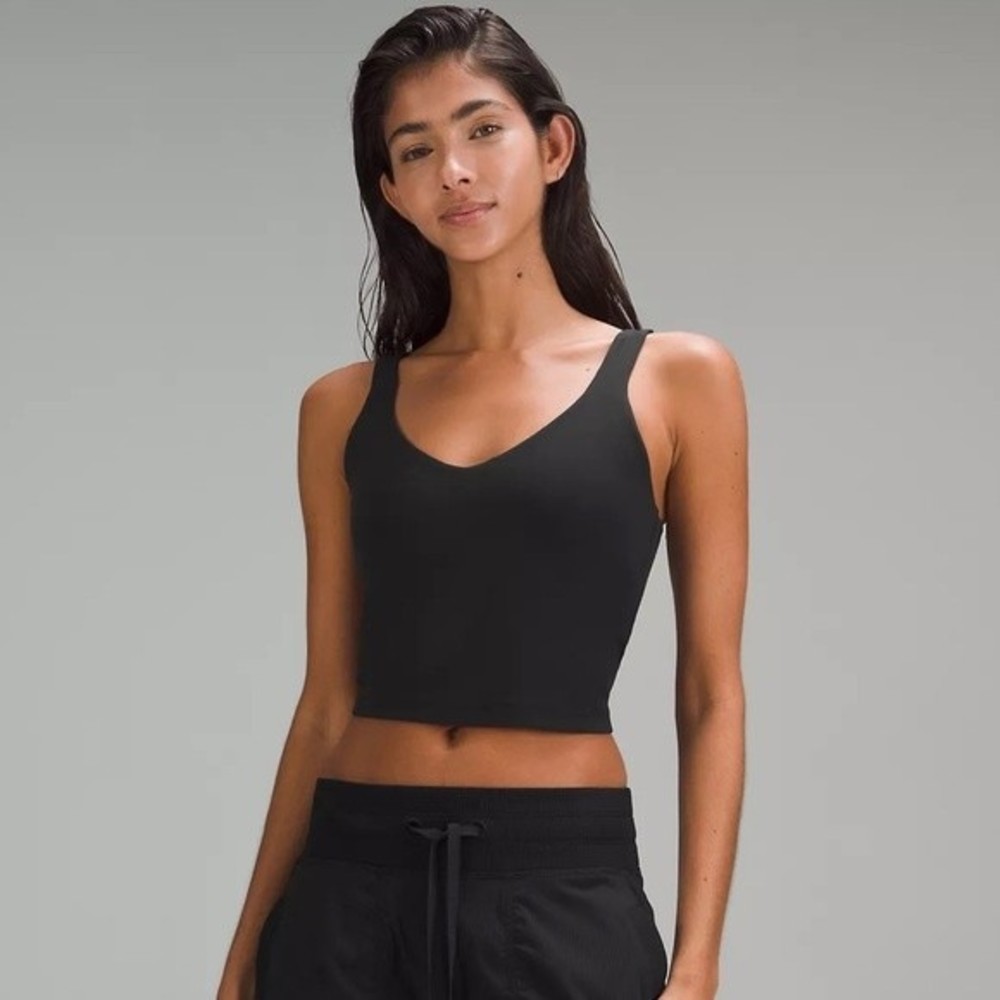 Lululemon black align tank top sz 8